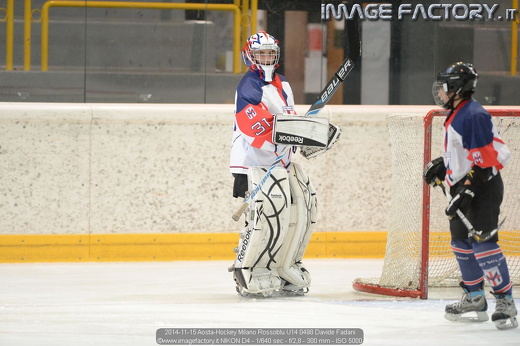 2014-11-15 Aosta-Hockey Milano Rossoblu U14 0498 Davide Fadani